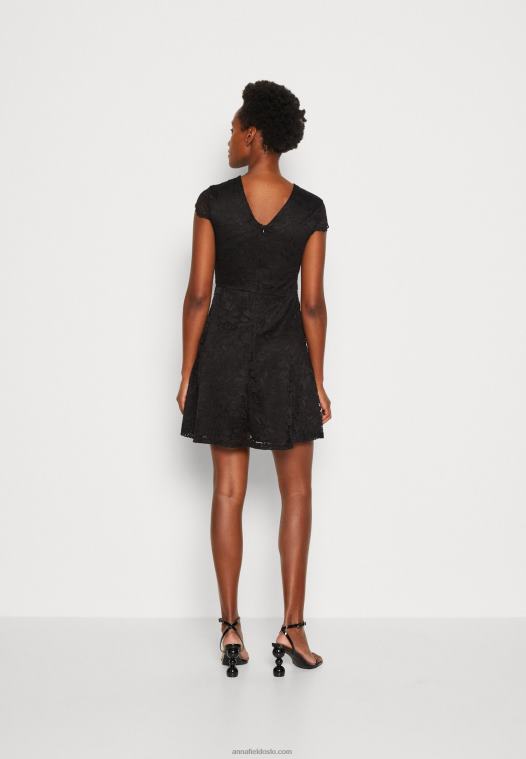 Anna Field kvinner cocktailkjole selskapskjole svart P266L64