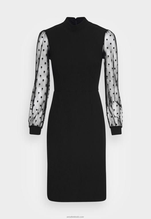 Anna Field kvinner cocktailkjole selskapskjole svart P266L70