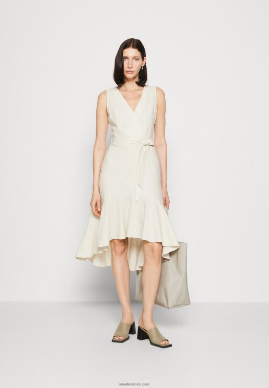 Anna Field kvinner dagskjole beige P266L16