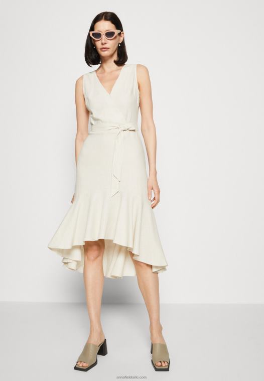 Anna Field kvinner dagskjole beige P266L16