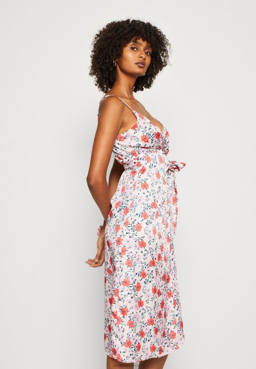 Anna Field kvinner dagskjole rosa/rød P266L14