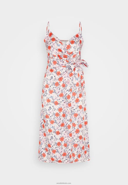 Anna Field kvinner dagskjole rosa/rød P266L14