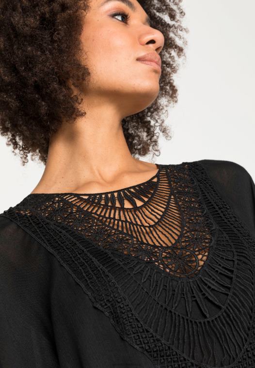 Anna Field kvinner dagskjole svart P266L12