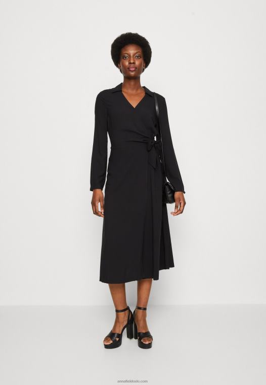 Anna Field kvinner dagskjole svart P266L21