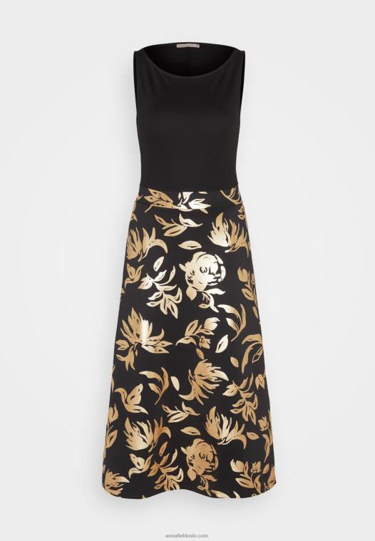 Anna Field kvinner dagskjole svart P266L24