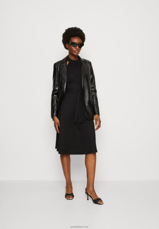 Anna Field kvinner dagskjole svart P266L26