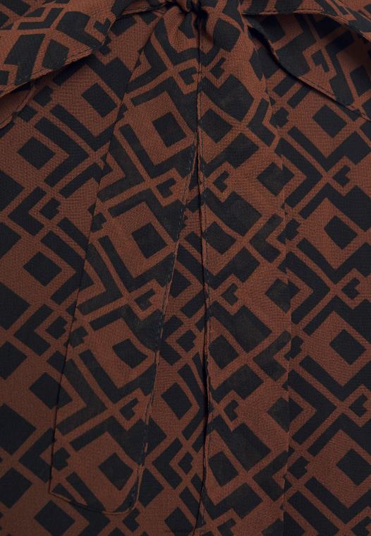 Anna Field kvinner dagskjole svart/brun P266L5