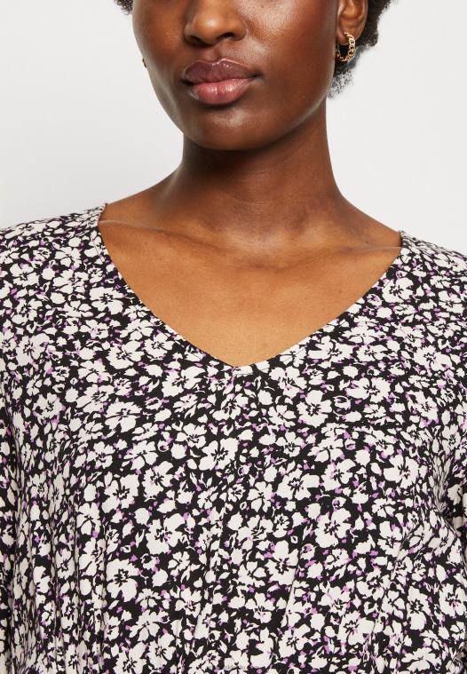 Anna Field kvinner dagskjole svart/hvit P266L25