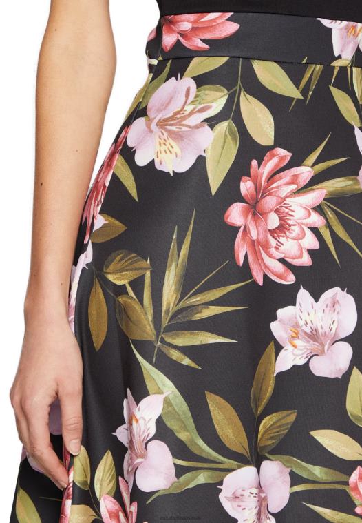 Anna Field kvinner dagskjole svart/svart/rosa P266L15