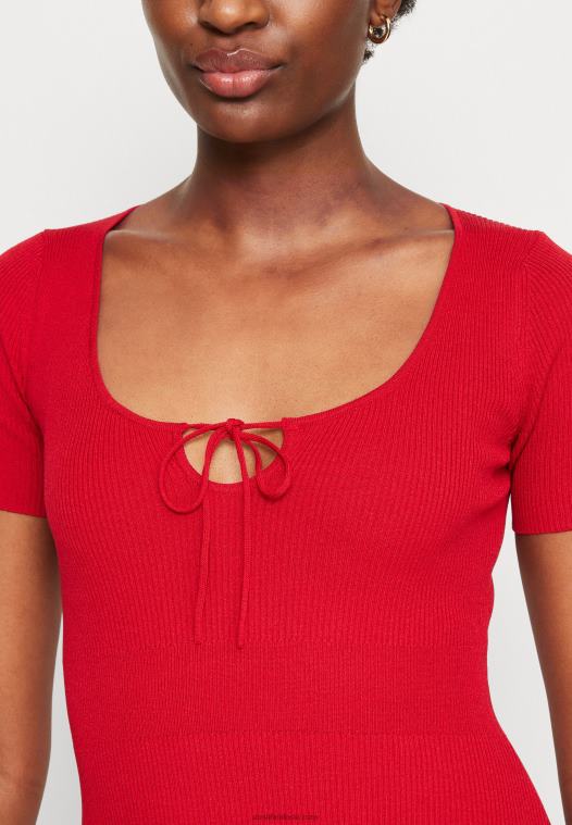 Anna Field kvinner genserkjole rød P266L231