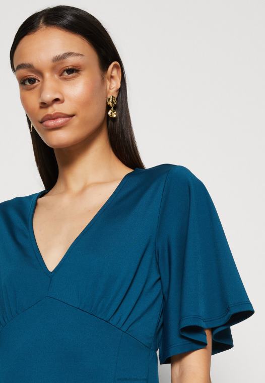 Anna Field kvinner jersey kjole blå P266L147