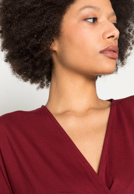 Anna Field kvinner jersey kjole bordeaux P266L118