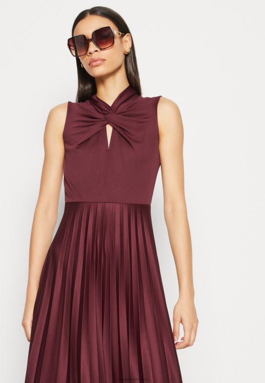 Anna Field kvinner jersey kjole bordeaux P266L177