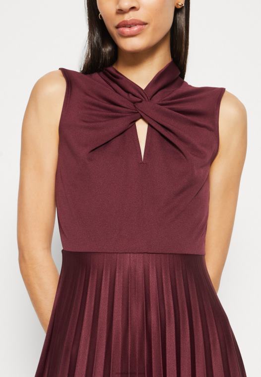 Anna Field kvinner jersey kjole bordeaux P266L177