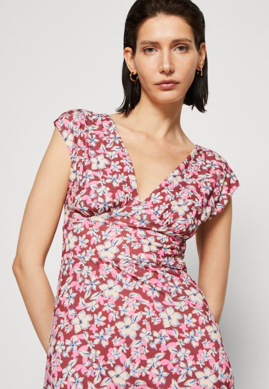 Anna Field kvinner jersey kjole brun/beige/rosa P266L123