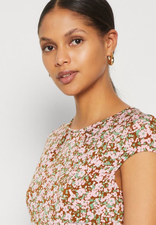 Anna Field kvinner jersey kjole flerfarget P266L157