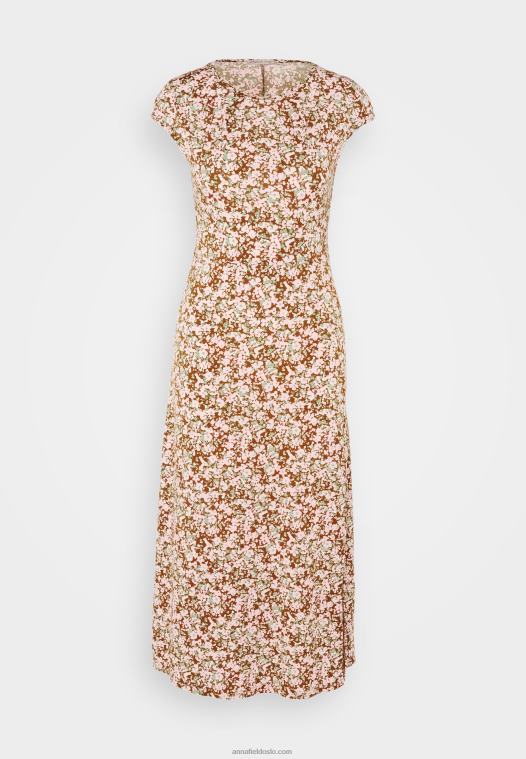 Anna Field kvinner jersey kjole flerfarget P266L157