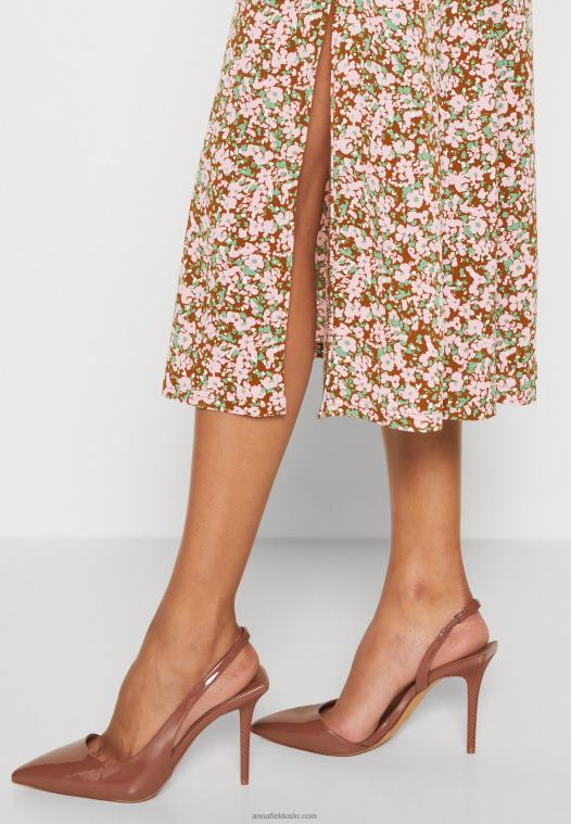 Anna Field kvinner jersey kjole flerfarget P266L157