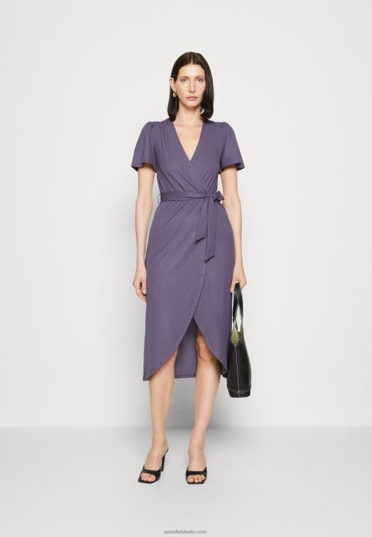 Anna Field kvinner jersey kjole grå P266L163