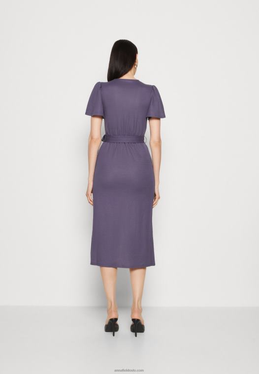 Anna Field kvinner jersey kjole grå P266L163