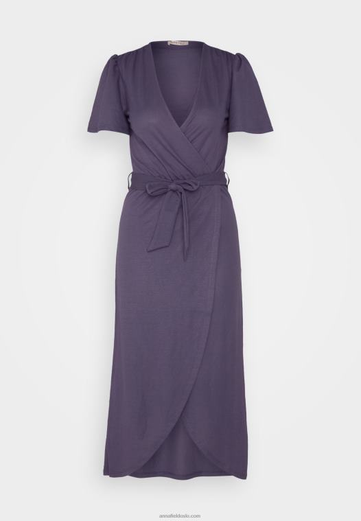 Anna Field kvinner jersey kjole grå P266L163