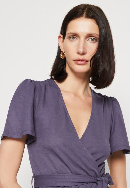 Anna Field kvinner jersey kjole grå P266L163