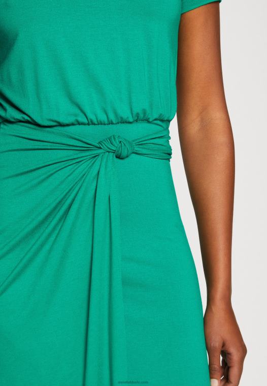 Anna Field kvinner jersey kjole grønn P266L119