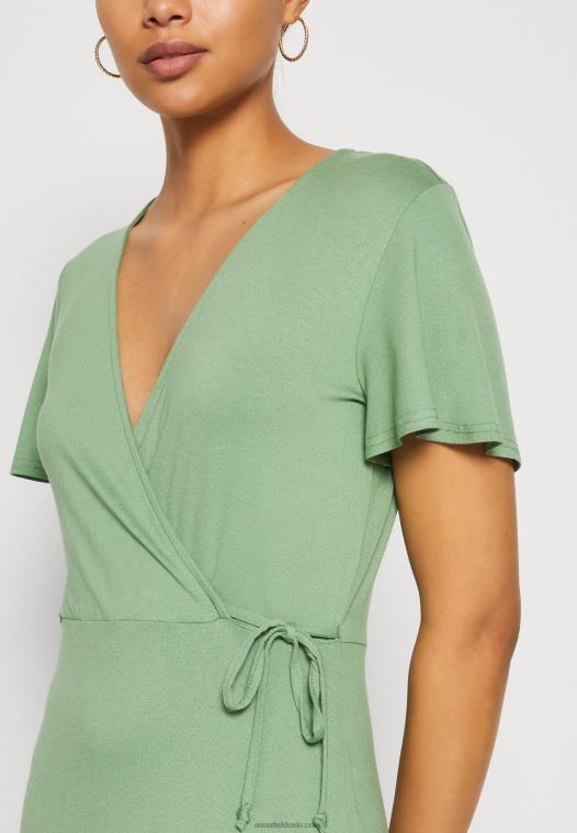 Anna Field kvinner jersey kjole grønn P266L151