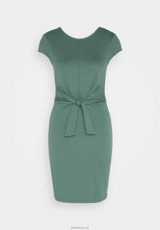 Anna Field kvinner jersey kjole grønn P266L175
