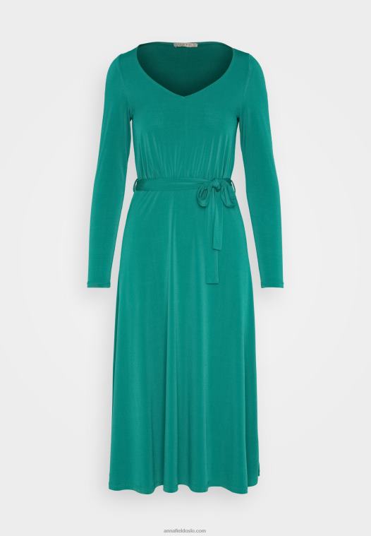 Anna Field kvinner jersey kjole grønn P266L180