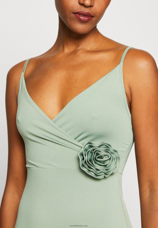 Anna Field kvinner jersey kjole grønn P266L42