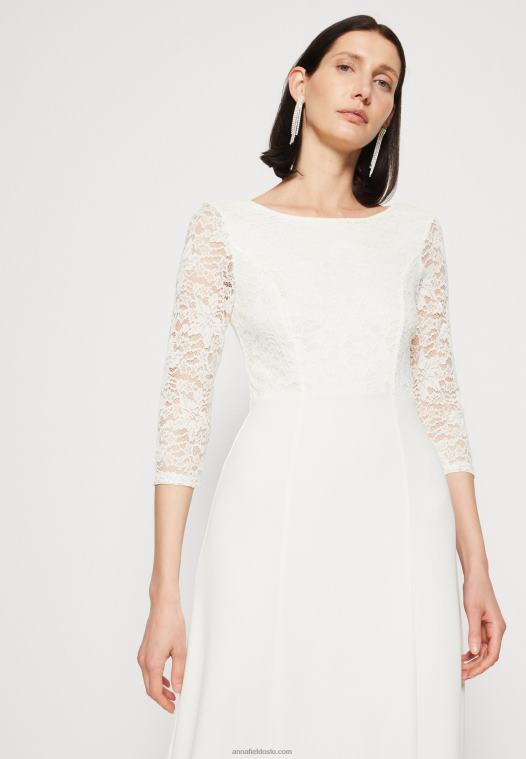 Anna Field kvinner jersey kjole hvit P266L75