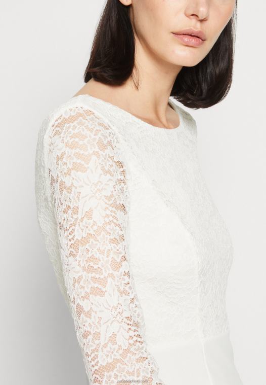 Anna Field kvinner jersey kjole hvit P266L75