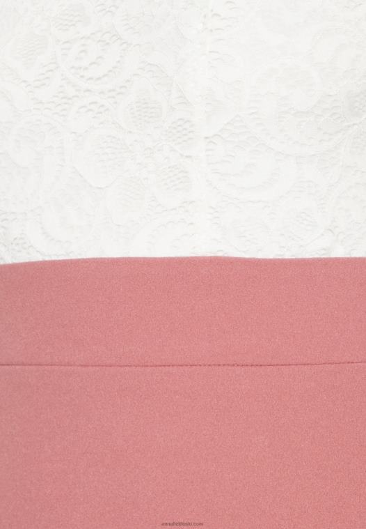 Anna Field kvinner jersey kjole hvit/rosa P266L36