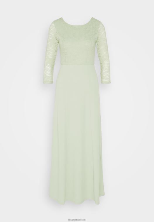 Anna Field kvinner jersey kjole lysegrønn P266L76