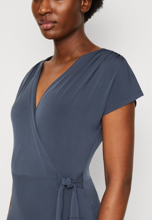 Anna Field kvinner jersey kjole mørkeblå P266L139