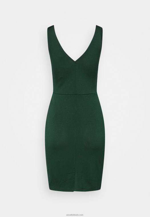 Anna Field kvinner jersey kjole mørkegrønn P266L39