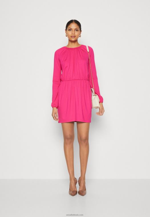Anna Field kvinner jersey kjole rosa P266L187