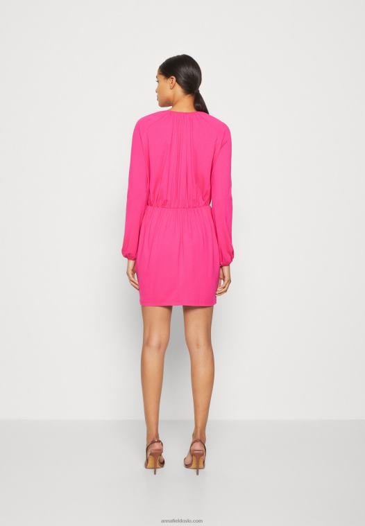 Anna Field kvinner jersey kjole rosa P266L187