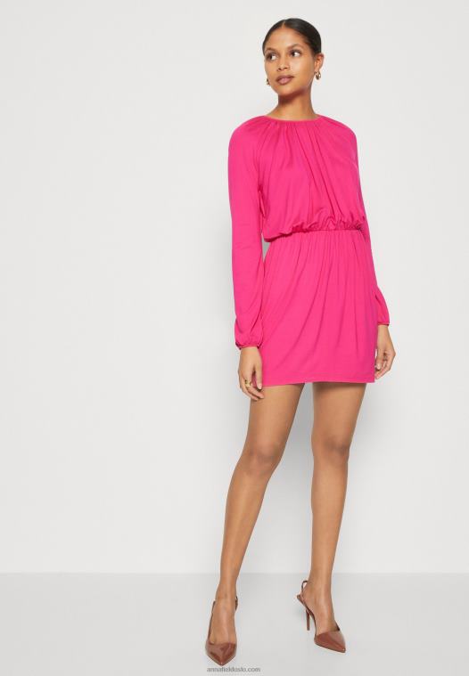 Anna Field kvinner jersey kjole rosa P266L187