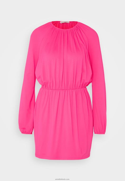Anna Field kvinner jersey kjole rosa P266L187