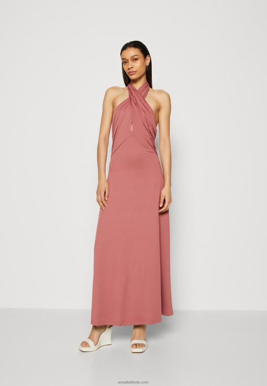 Anna Field kvinner jersey kjole rosa P266L79