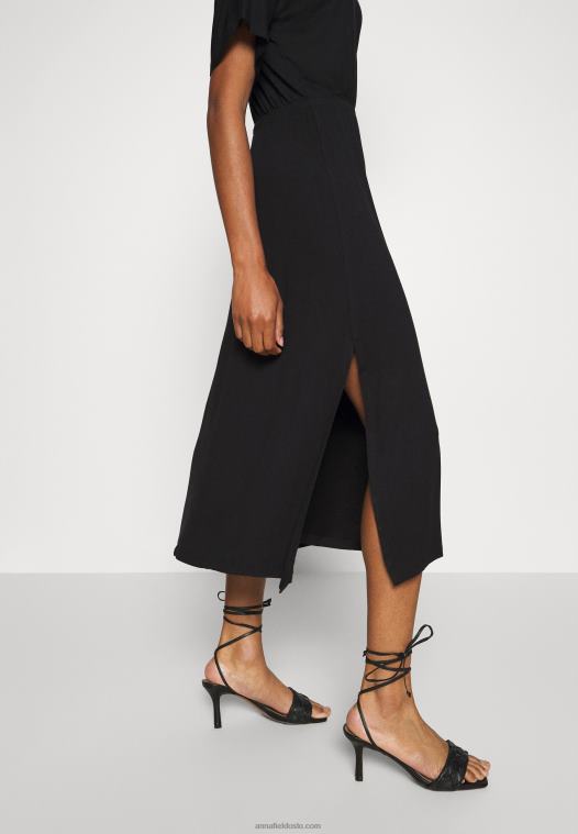 Anna Field kvinner jersey kjole svart P266L101