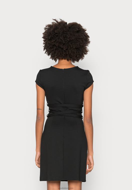 Anna Field kvinner jersey kjole svart P266L131