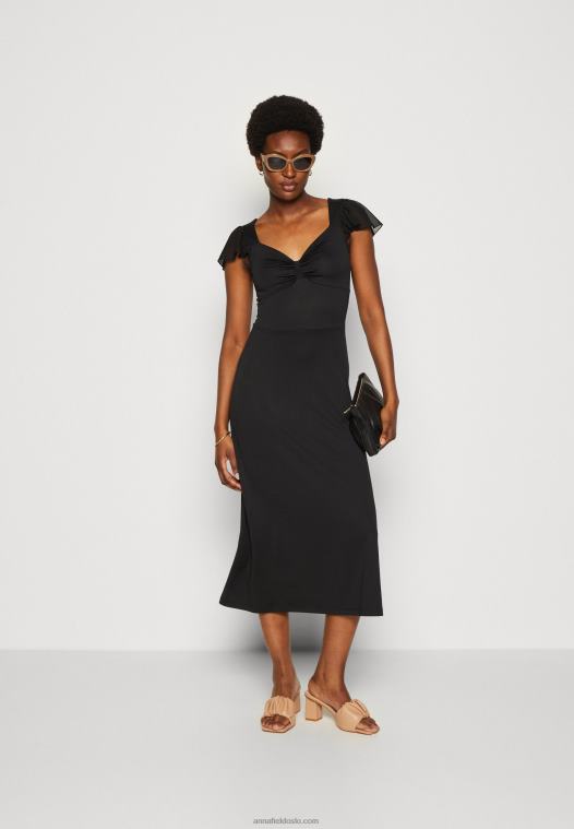 Anna Field kvinner jersey kjole svart P266L160