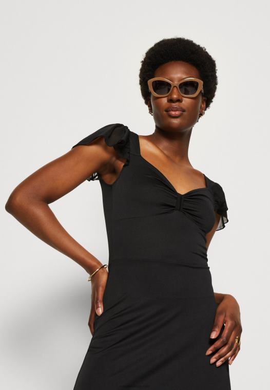 Anna Field kvinner jersey kjole svart P266L160