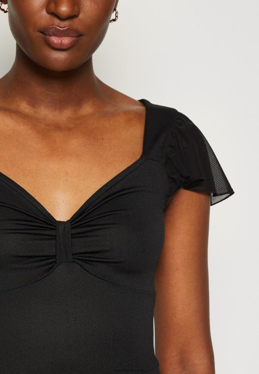 Anna Field kvinner jersey kjole svart P266L160