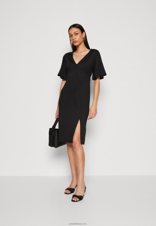 Anna Field kvinner jersey kjole svart P266L176