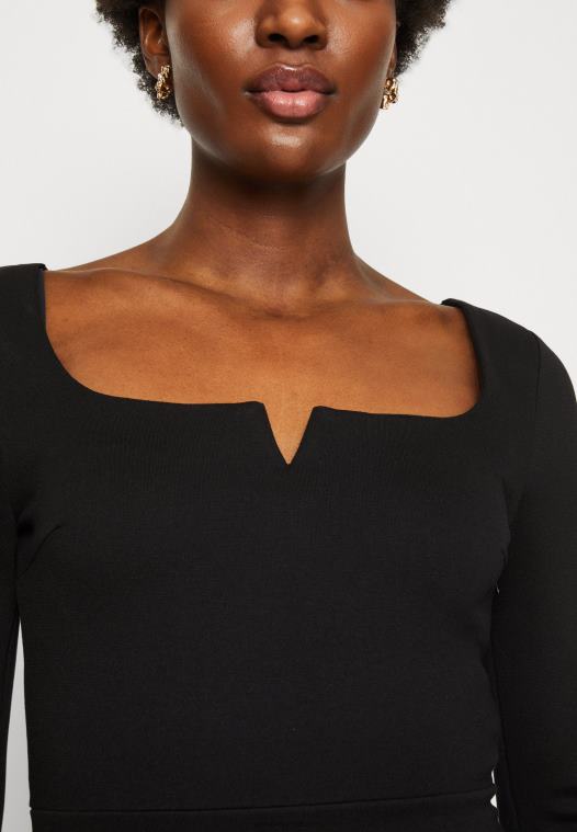 Anna Field kvinner jersey kjole svart P266L178