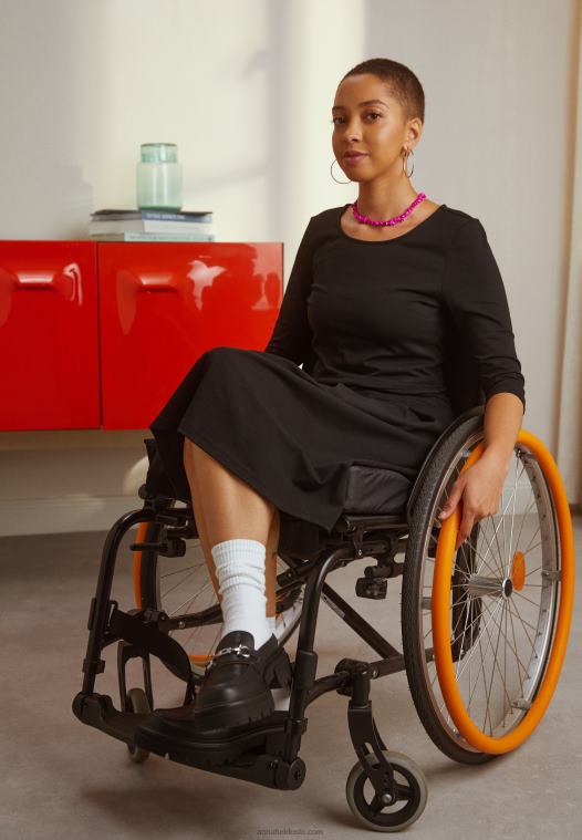 Anna Field kvinner jersey kjole svart P266L181